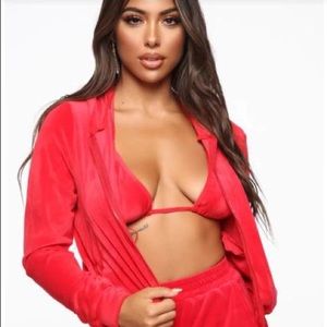 Fashion Nova Make it Fashion Velour Jogger Set